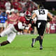 Alabama Crimson Tide linebacker Will Anderson Jr. (31) sacks Vanderbilt Commodores quarterback AJ Swann (13) for a loss at Bryant-Denny Stadium.